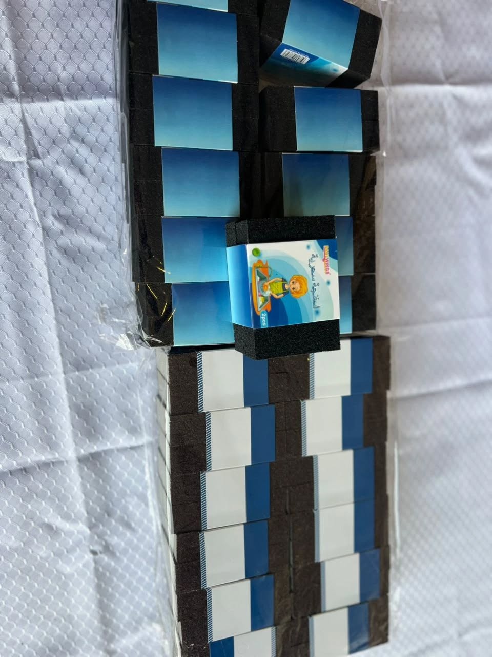 طقم إسفنج جلي ملون